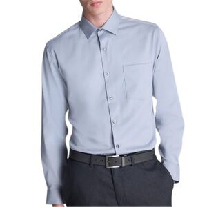 Kenneth Cole Reaction  Slim Fit Techni-Cole Stretch Mens Shirt, 14 1/2, 32/33 S